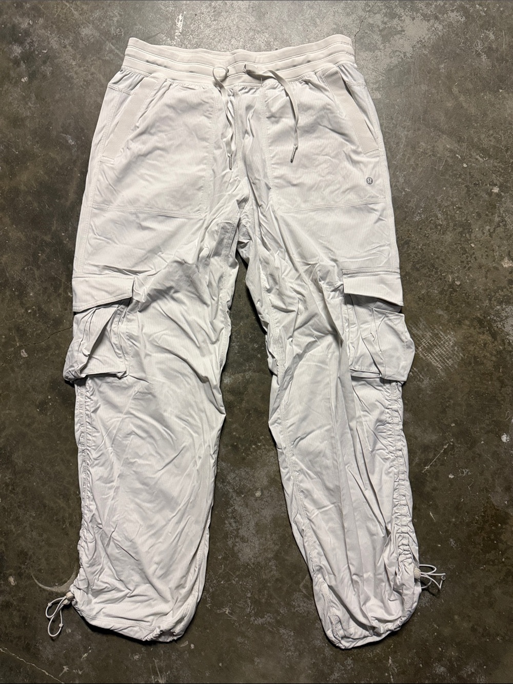 lululemon athletica dance studio relaxed fit Light Gray Cargo Jogger Pants